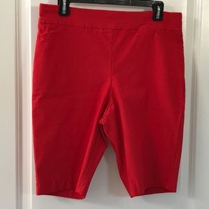 Renuar Red Pull-On Shorts